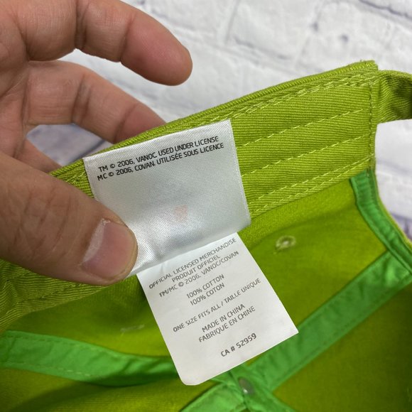 Vancouver 2010 Hat Cap Strap Back Lime Green Embroidered Official Merchandise - Picture 9 of 11